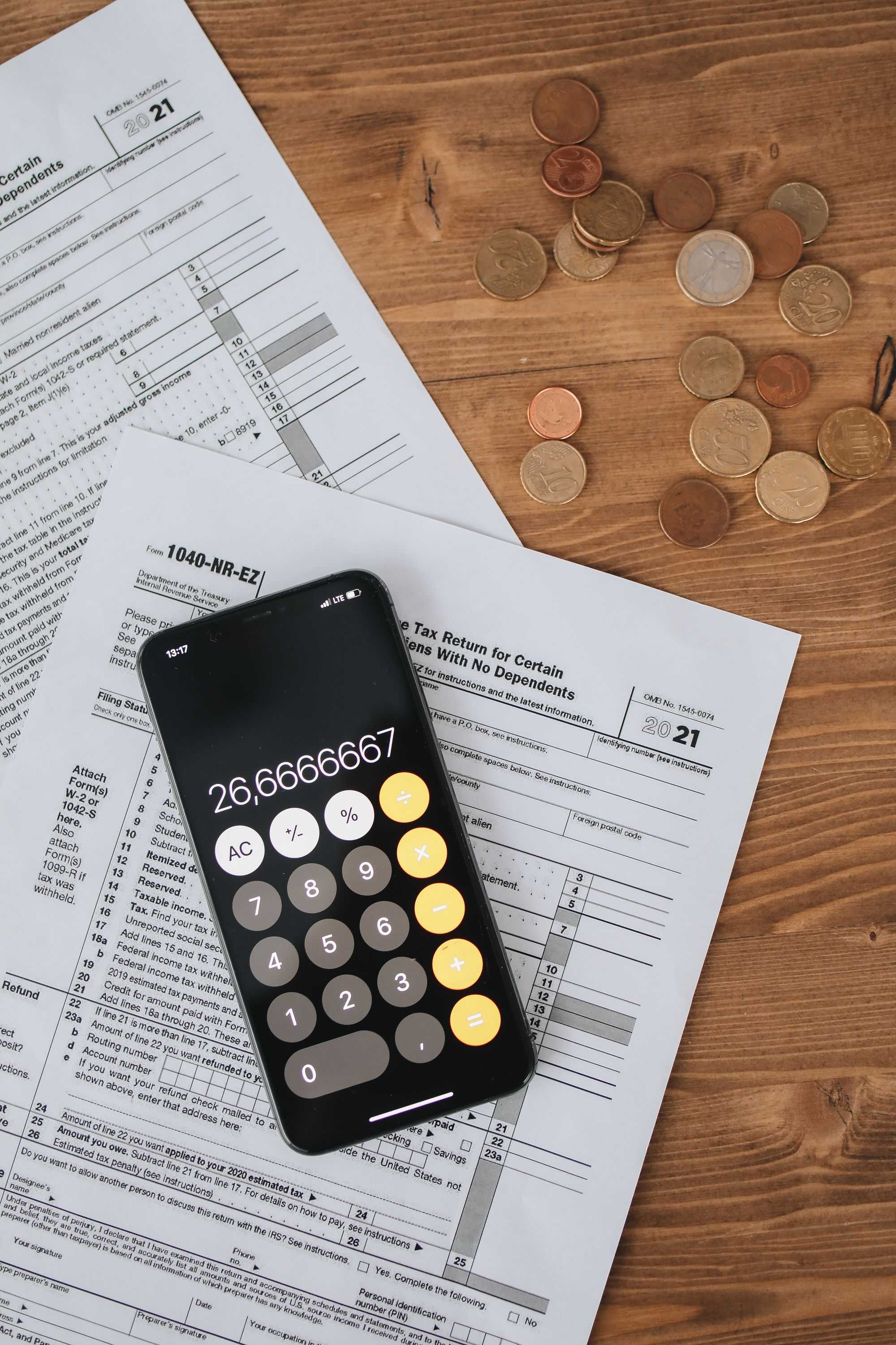 Calculadora sobre formulários financeiros